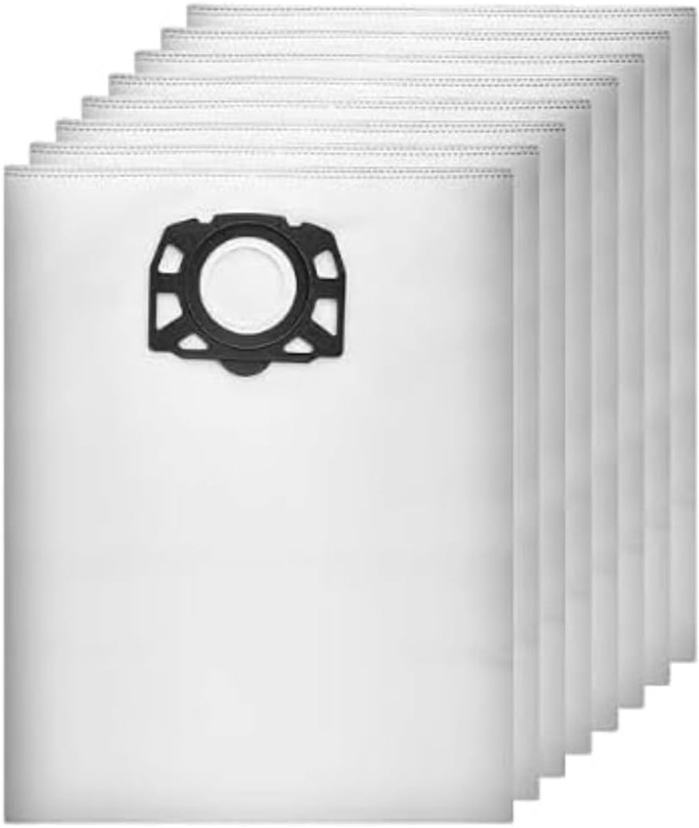 10 stuks‑stofzuigerzak‑geschikt voor Karcher WD4‑stofzuiger accessoires‑stofzak‑41x53 cm‑wit