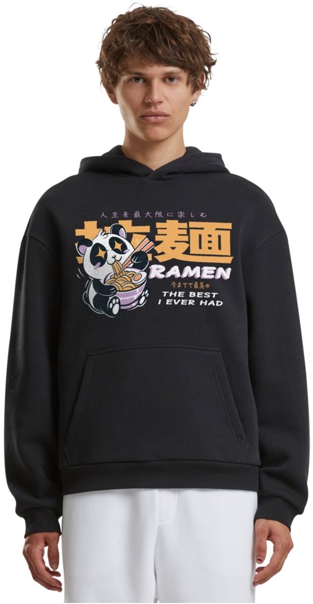 Mister Tee Best Ramen Fluffy Hoodie/trui XL Zwart