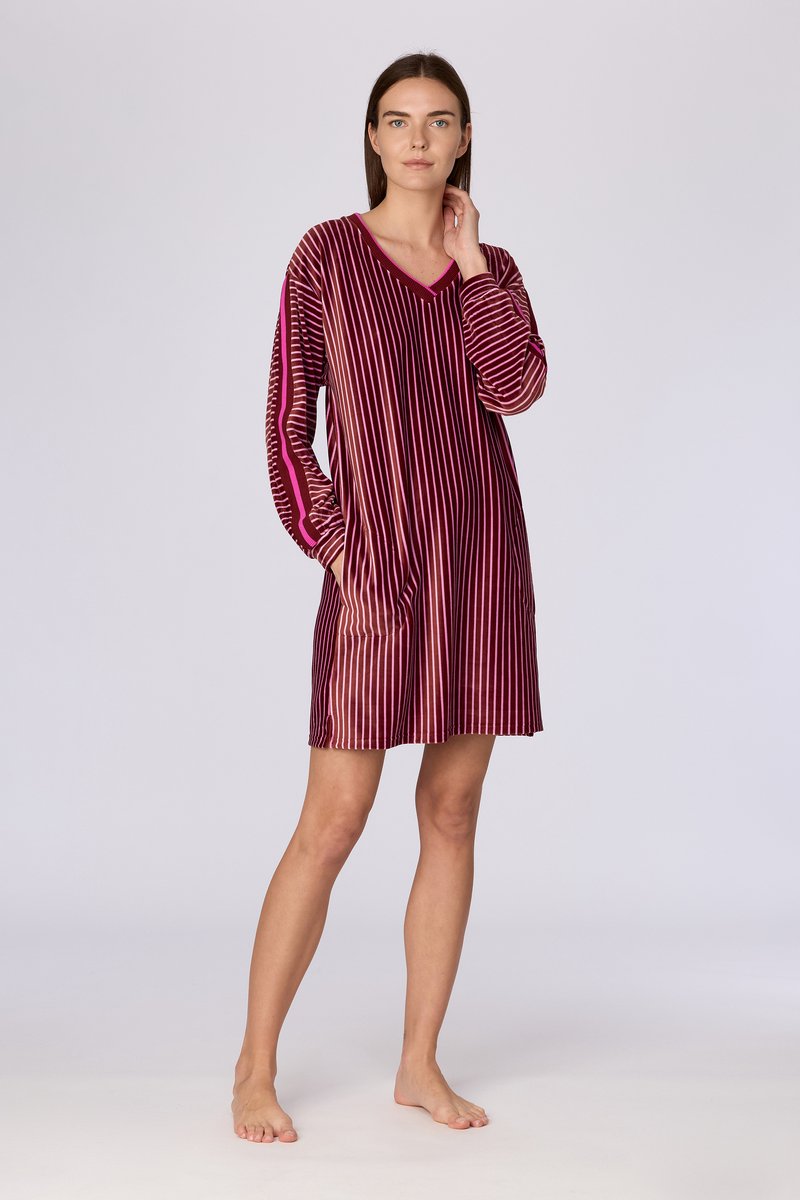 Woody Jurk roze streep - maat M
