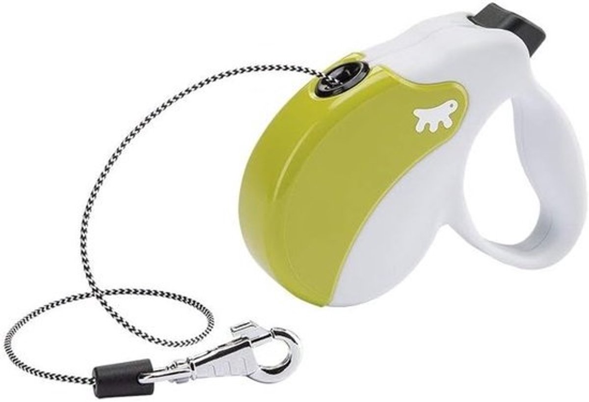 Uitschuifbare Hondenriem - Rolriem Hond - Veilige Wandelingen - Compact Ontwerp - 3 Meter Lengte - Wit