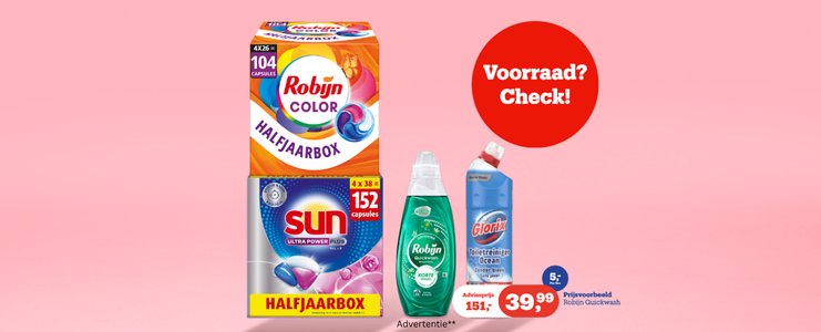 Robijn, Sun & Glorix
