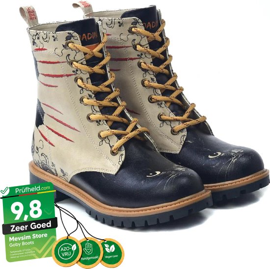 GOBY Claw Damesboots - Handmade - Dierenprint - Maat 38