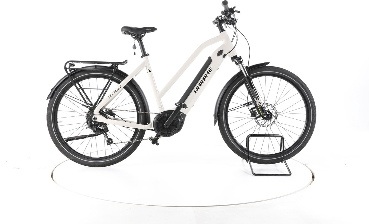 Haibike Trekking 3 Elektrische trekkingfiets Bosch Accu 500Wh 27,5" 2023 wit Pro