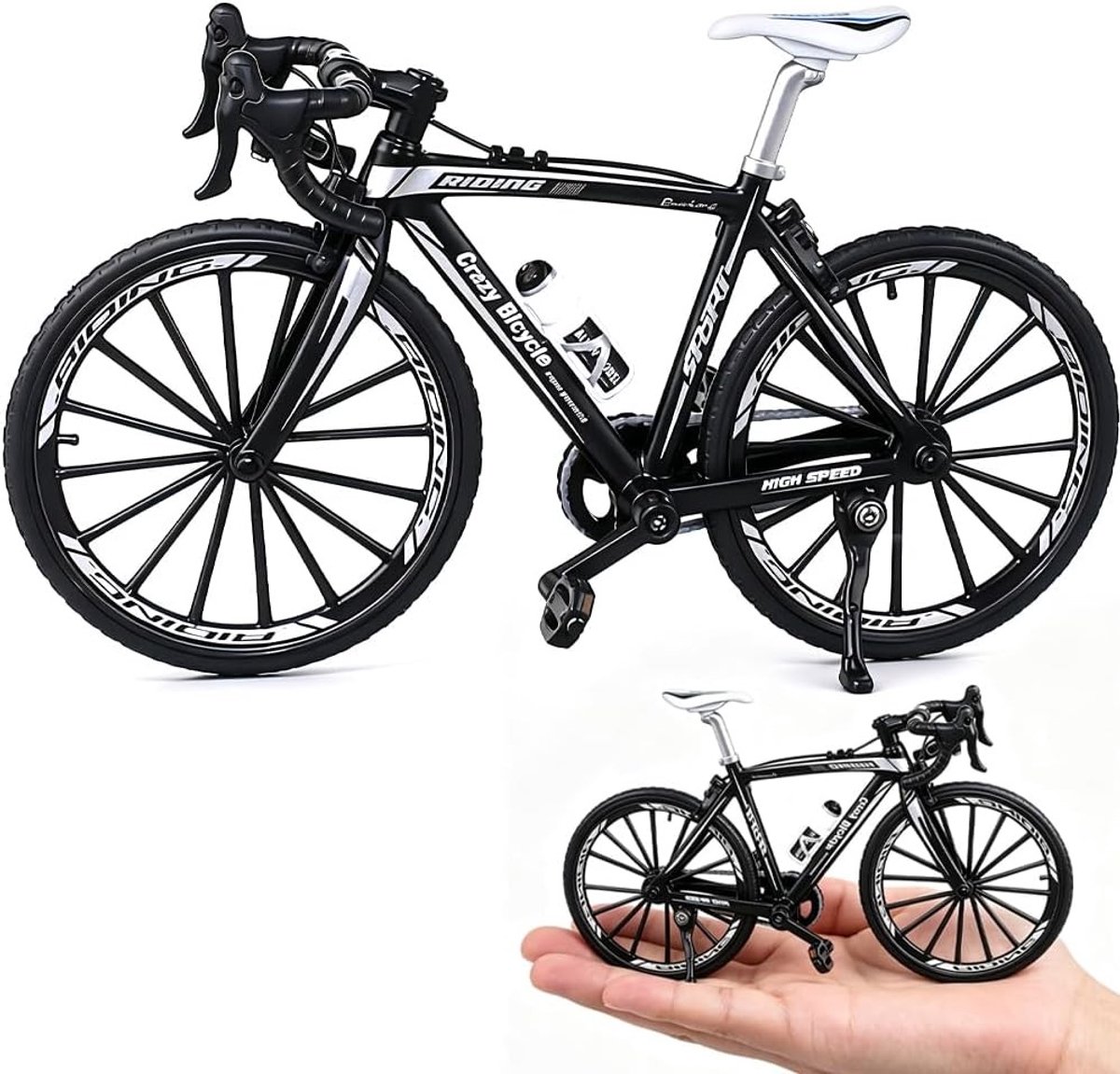 Miniatuur Vingerfietsmodel 1:10 van Legering - Gedetailleerd Fietsmodel voor Verzamelaars en Speelgoedliefhebbers