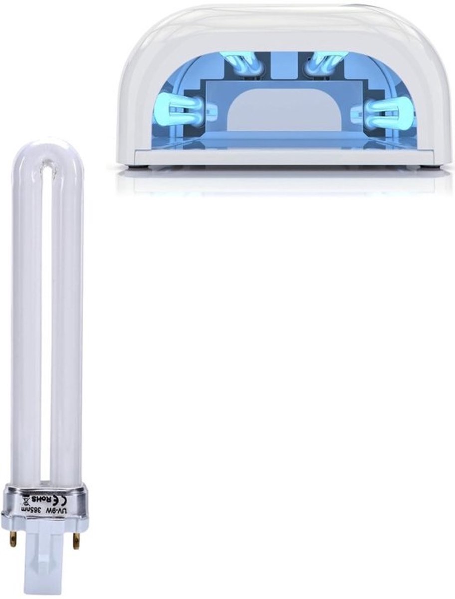 Allecto - UV Vervangingsbuis 9W - Voor Nail Art Lamp - Geschikt voor UV Drooglampen - Ideaal voor manicure - Lange levensduur - Professioneel resu