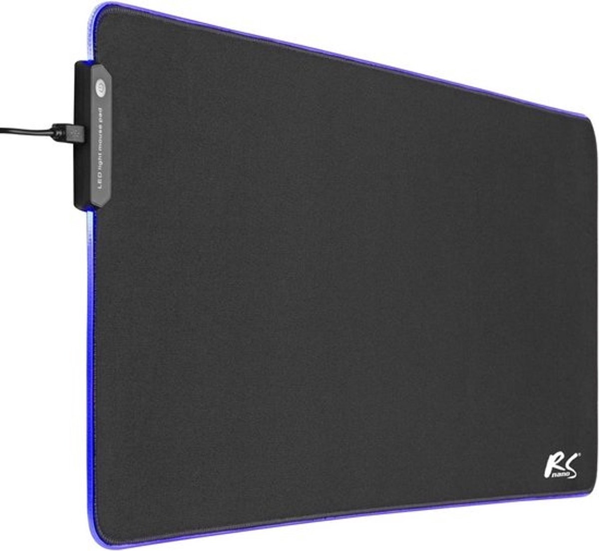 XL Gaming Muispad met RGB LED Verlichting en Antislip Onderkant voor Optische Muis en Toetsenbord