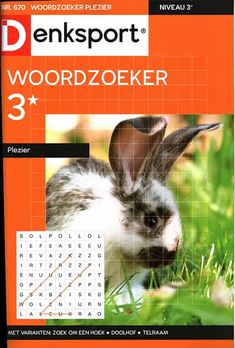 Denksport Woordzoeker Plezier - 670 2026