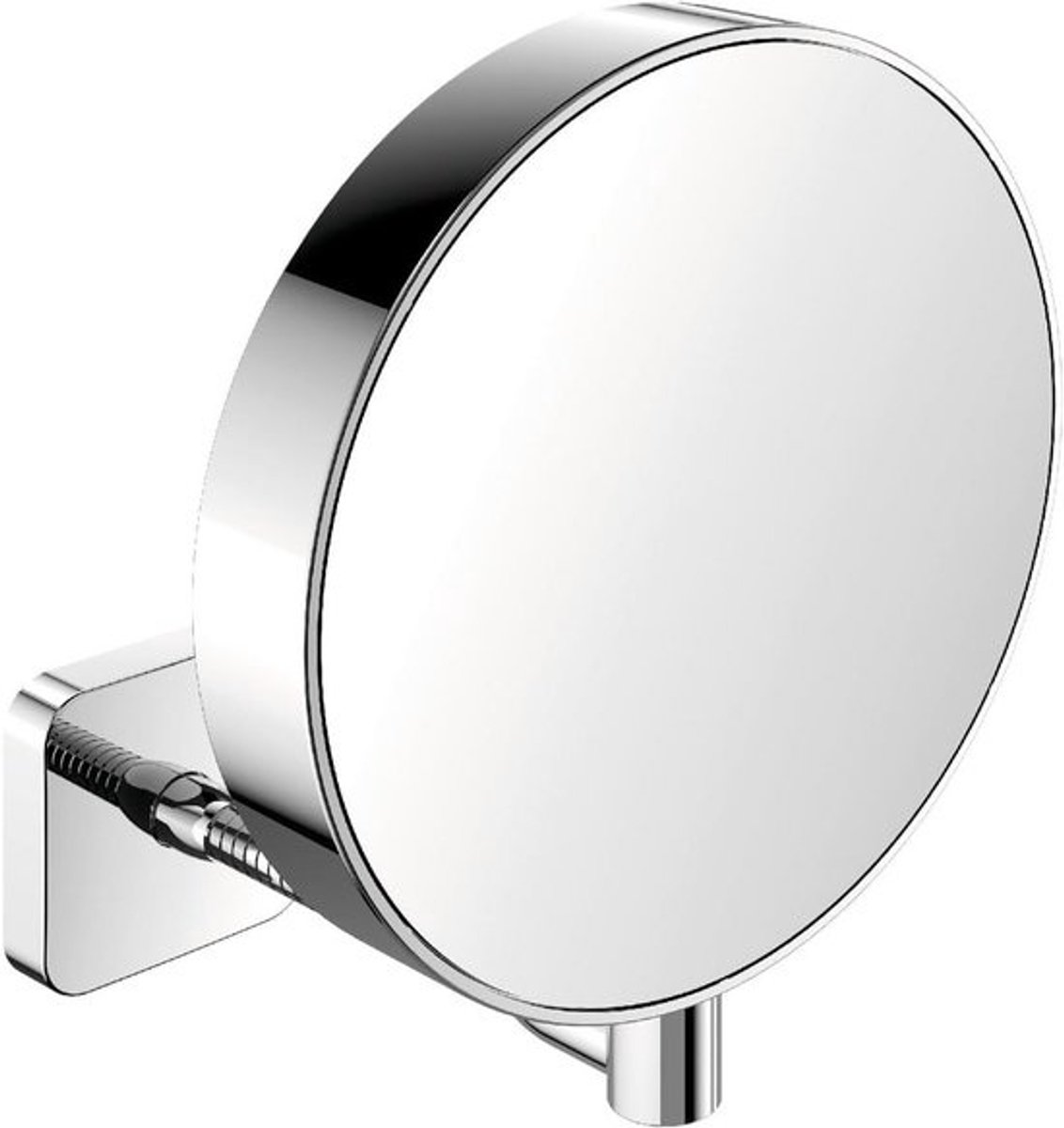 Make-up spiegel - Vergrootspiegel - Gezichtsverzorging - 3-7x vergroting - 18.5 x 20.2 cm - Chroom