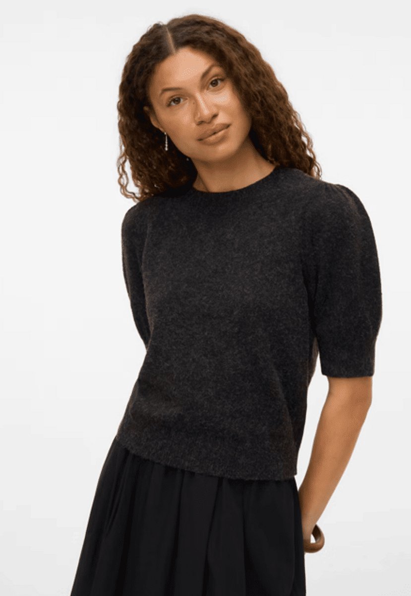 Vero Oda Valina 2/4 O-neck Pullover Chocolate Torte | Maat: M