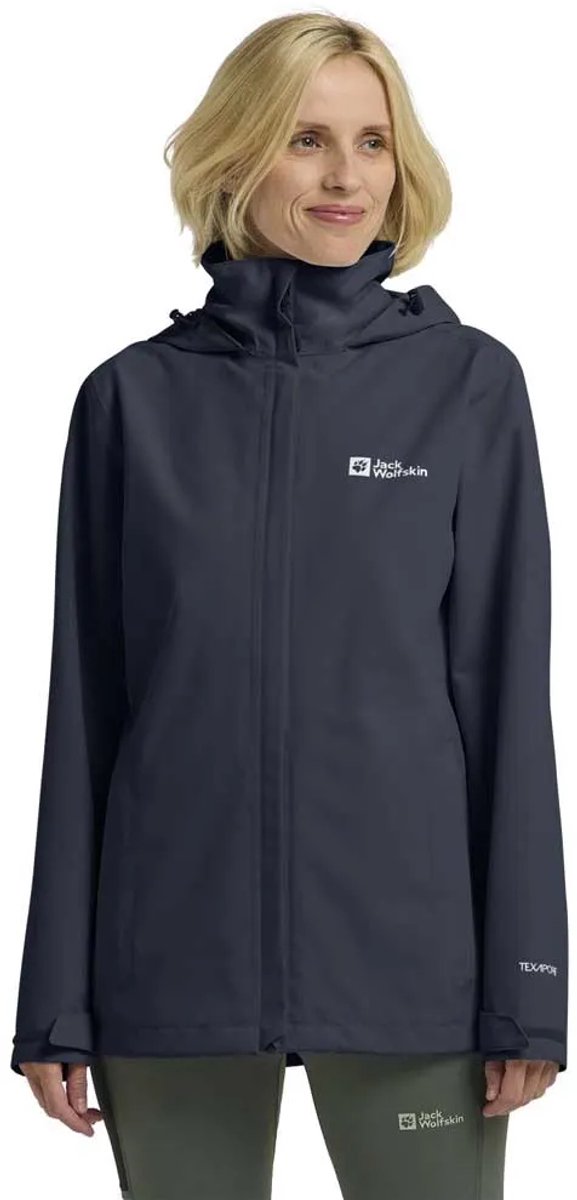 Jack Wolfskin Trailtime 2l Jas Blauw,Grijs XS Vrouw