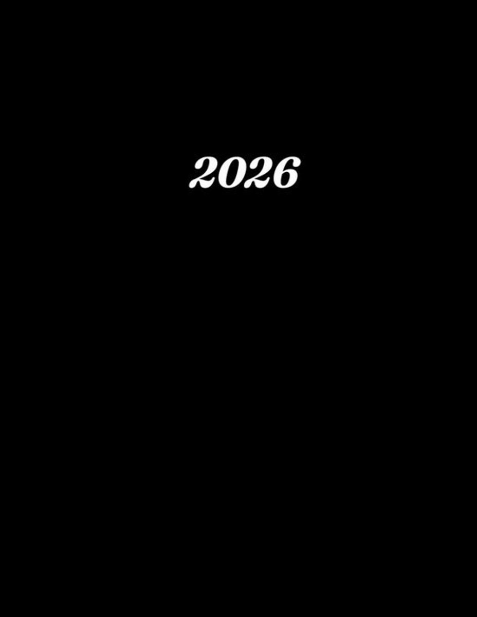 Grote Dagelijkse Agenda 2026 A4: Planning van Januari tot December met Tijdschema en Takenlijst