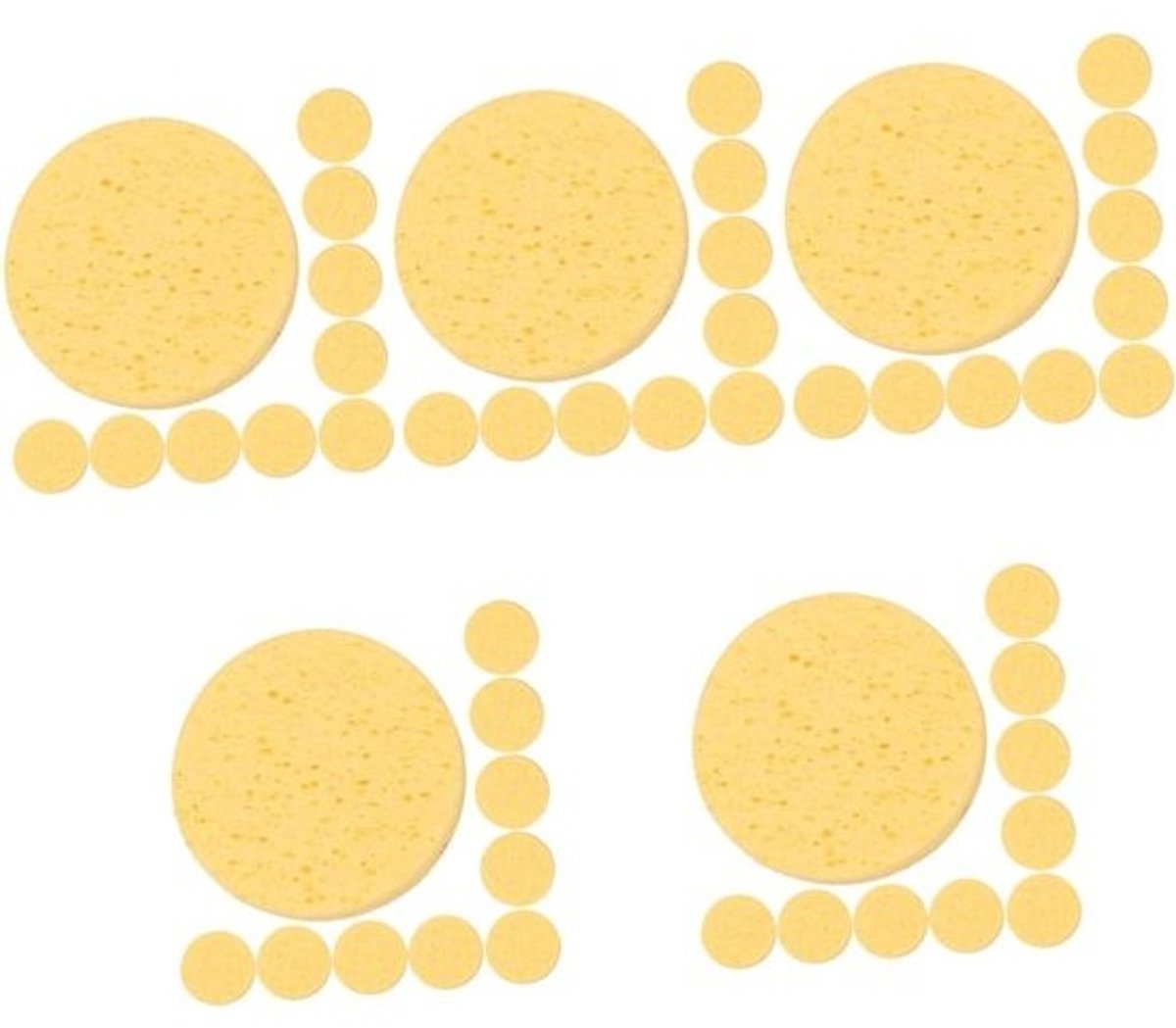 Make-up Sponsjes - Gezichtssponzen Reiniging - Make-up Verwijderen - Zacht Exfoliërend - 50 Stuks - Zoals Afgebeeld