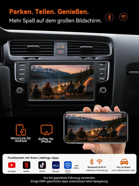 4-in-1 draadloze CarPlay-adapter voor AirPlay MirrorLink schermspiegeling - ShopVlot — afbeelding 2