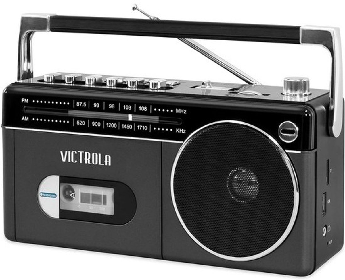 Draagbare Cassette Speler met Bluetooth en FM/AM Radio