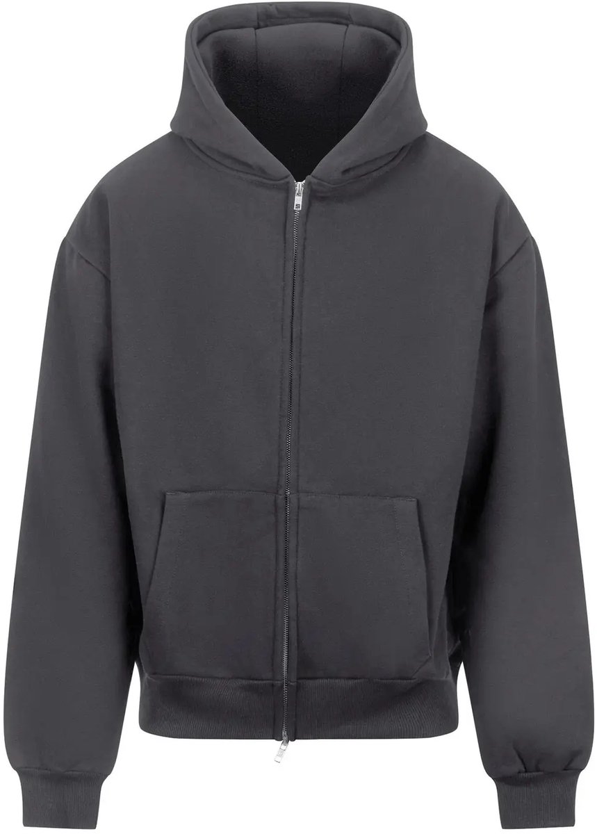 Zware zip hoodie Just Hoods Signature Solid Charcoal