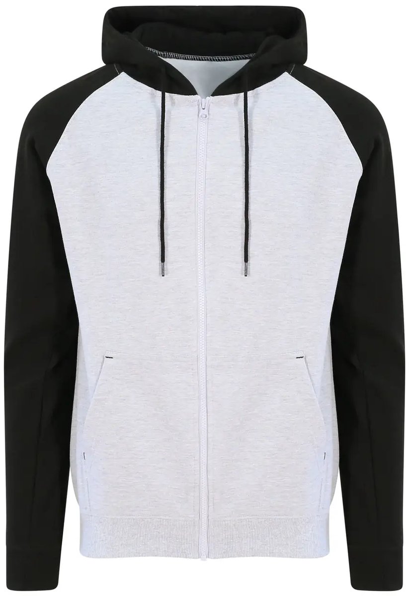 Hoodie Just Hoods Baseball Grijs
