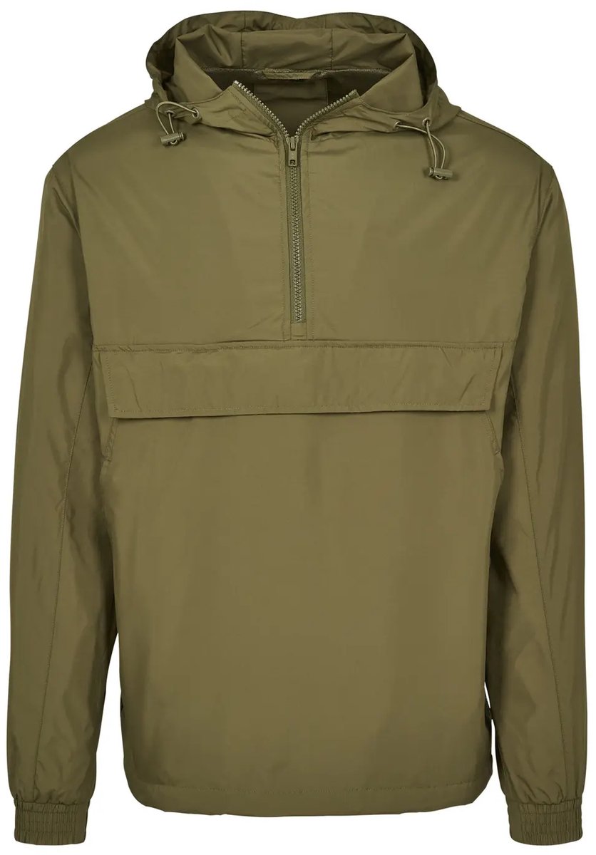 Build your Brand Basic Pull Over Jacket BY096 Olijf