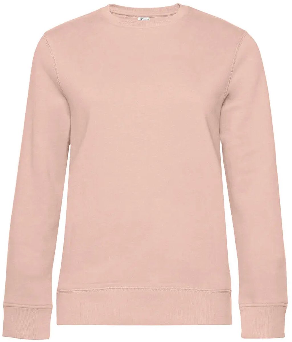 Dames sweatshirt met ronde hals B&C Queen