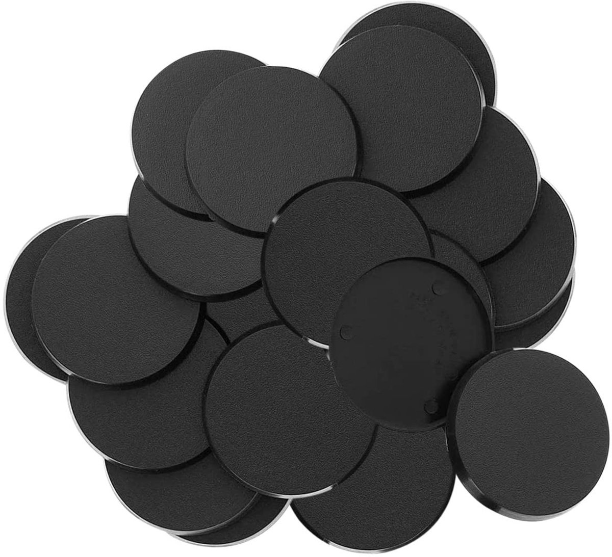 Dailygoods- Hobby Bases 50 mm - 30 stuks - Miniatuur Schilderij - Tafelblad Spelbasis - Kunststof Basis - Hoogwaardige Kwaliteit - Miniatuurbases