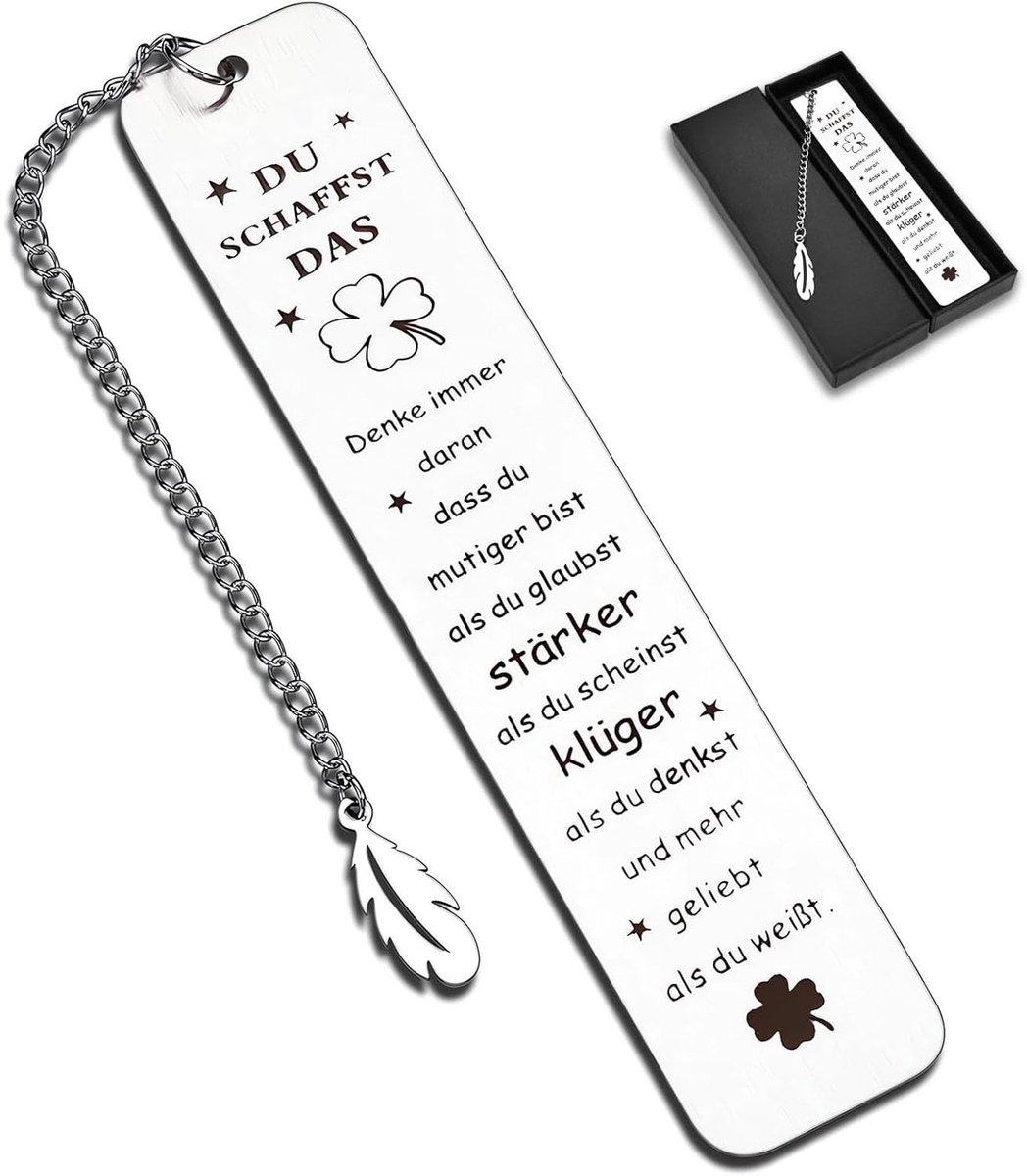 Dailygoods - Metalen bladwijzer, cadeau voor beste vriendin, gepersonaliseerde bladwijzer, speciale cadeaus vriend vriendschap, afstudeercadeau dames heren, cadeau vriendin verjaardag (B)