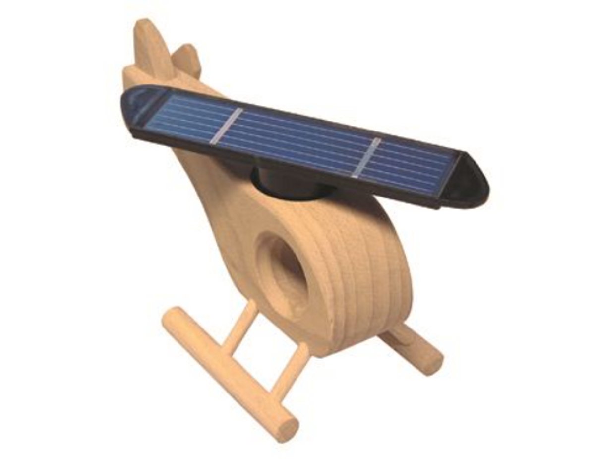 Houten helikopter - naturel