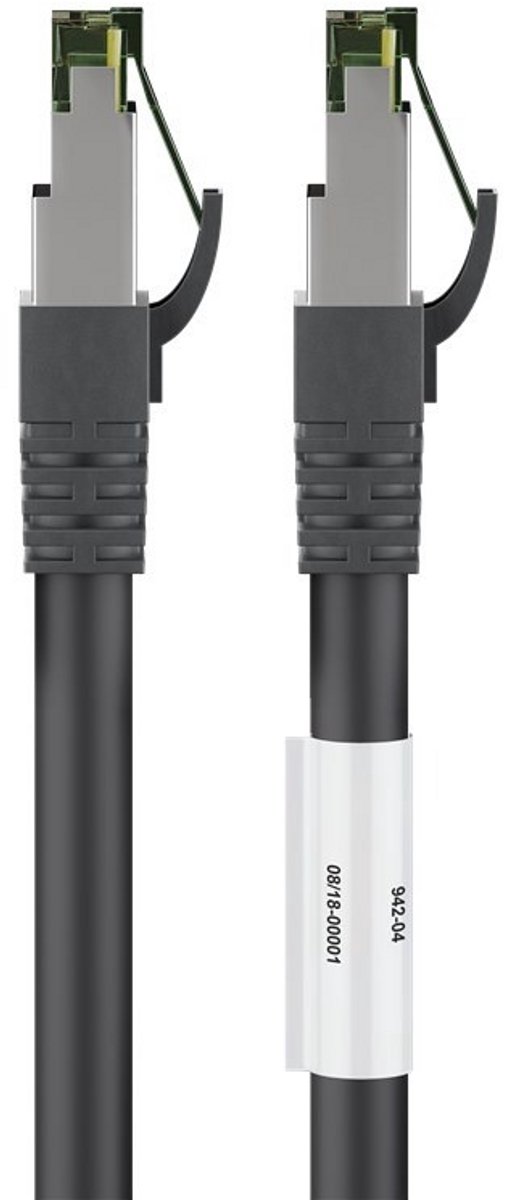 Danicom Cat8 S/FTP (PIMF) patchkabel - 3 meter zwart - netwerkkabel - internetkabel - UTP kabel - RJ45 - 10000 mbit/s
