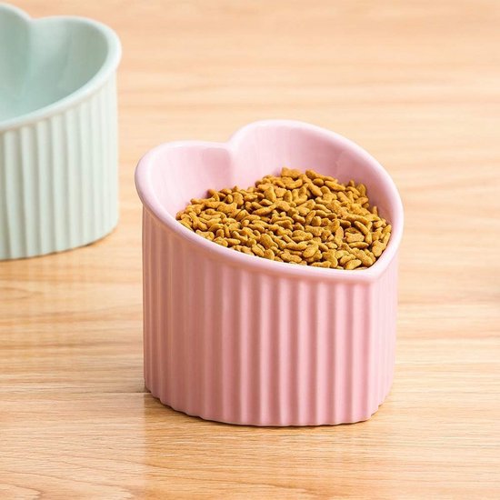Verhoogde en schuine kom voor katten, keramische kattenbak, hoog, kantelbaar, anti-braken, voerbak voor katten, kattenvoerbak, kattenvoerbak, kattenbak, vaatwasmachinebestendig, 180 ml — afbeelding 4