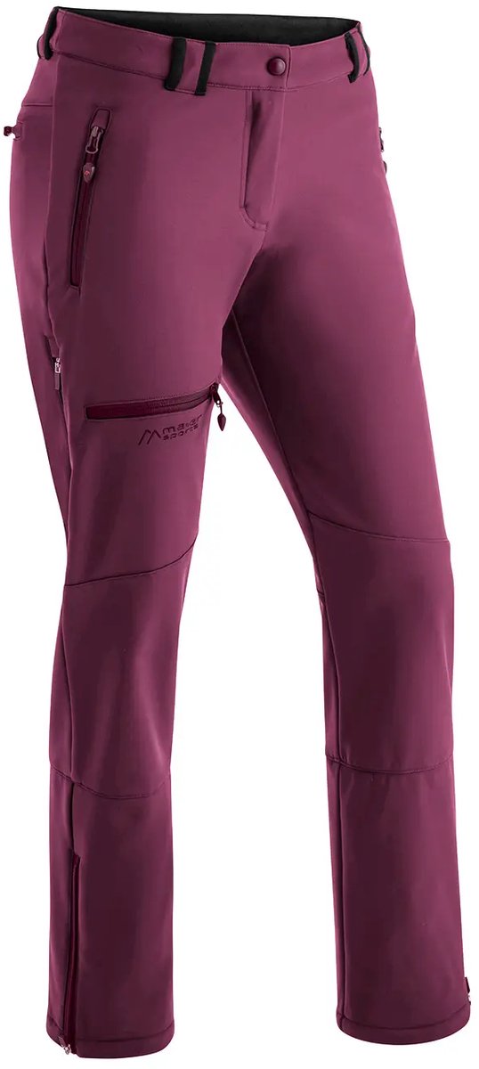 Softshell broek voor dames Maier Sports Adakit Cherrywin