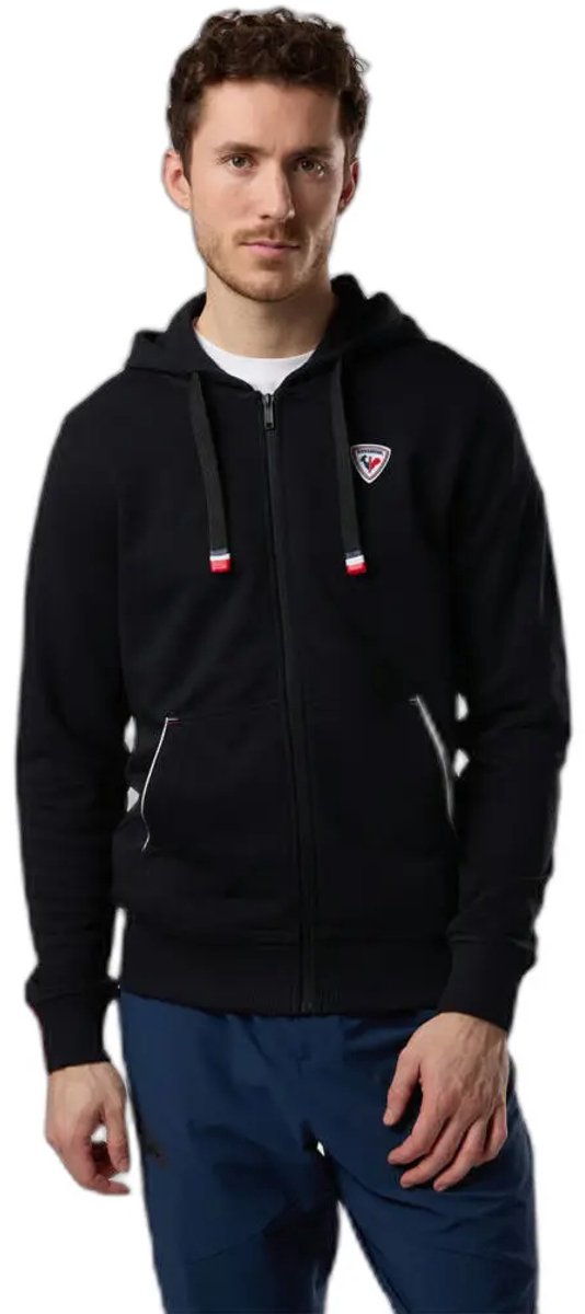 Hooded sweatshirt met rits Rossignol Classic Zwart
