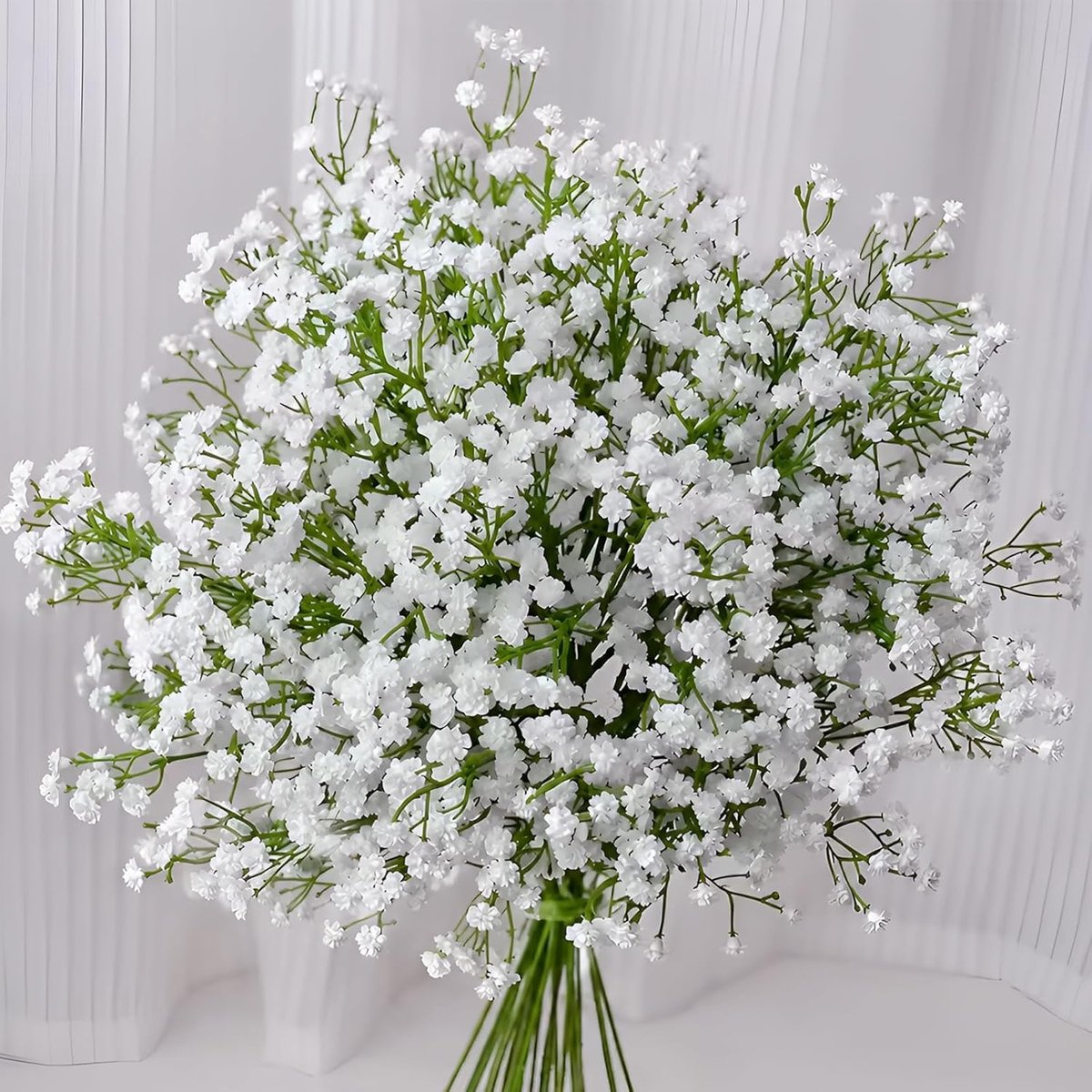 Kunstbloemen 28cm Home Decor Witte Kunstbloemen Verse Mini Natuur Babys Adem kan worden hergebruikt Bruiloft Bloemen Party Woondecoratie