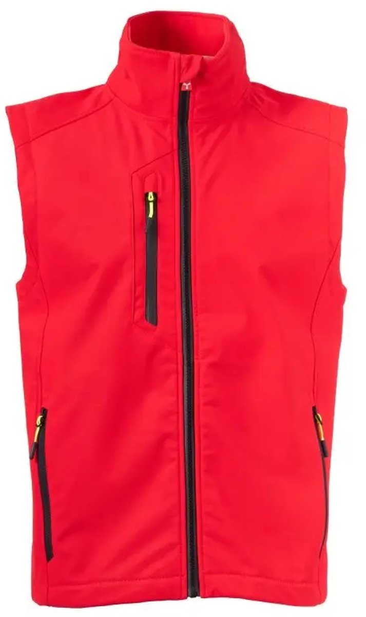 Mouwloze waterdichte jas Payper Wear Creek .I.T. Rood