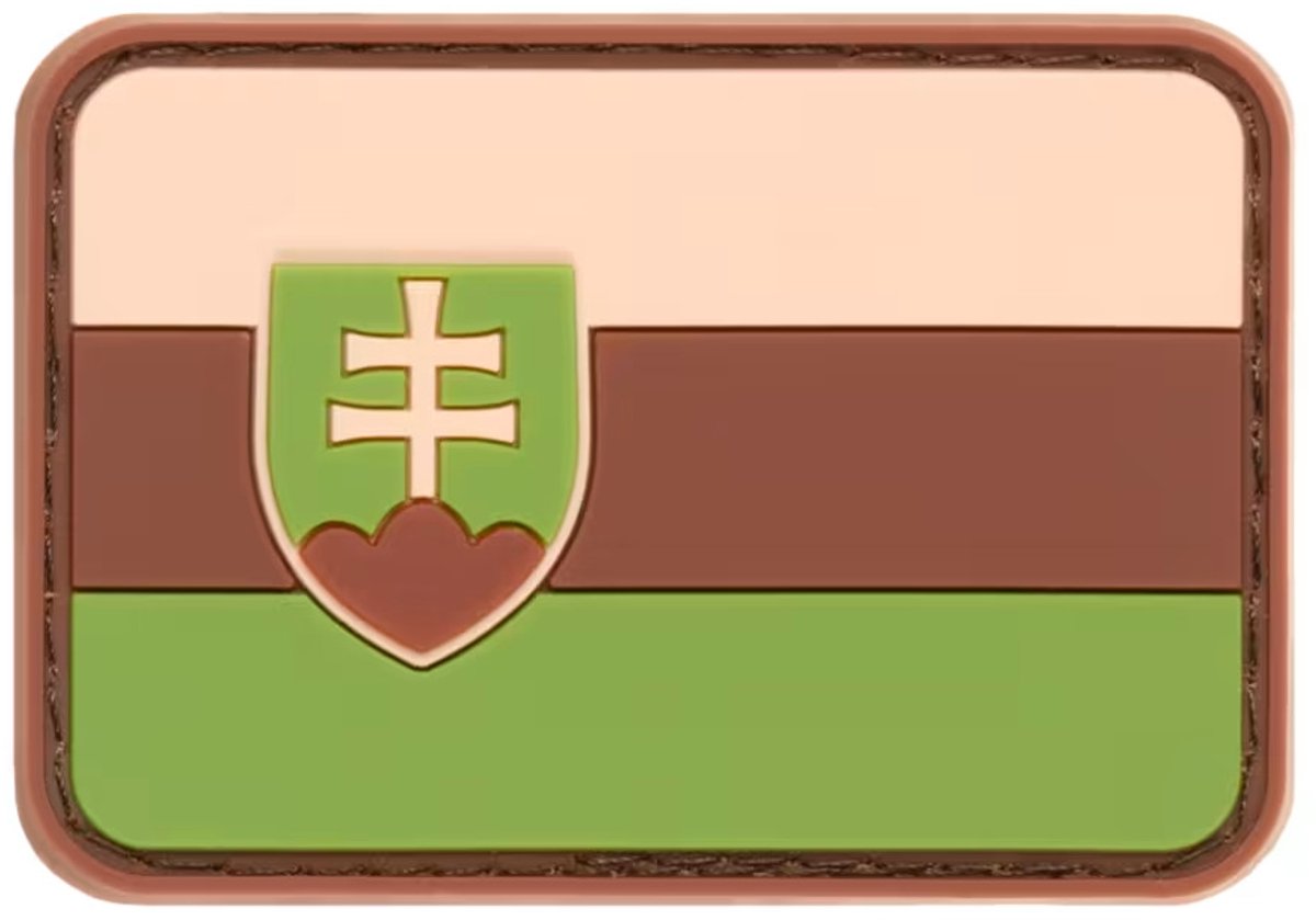 Rubberen badge JTG Slovakia Flag