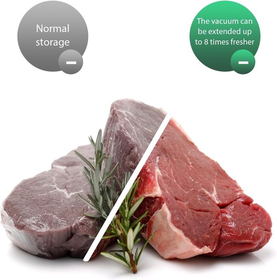 vacuümzakken, voor levensmiddelen, 20 x 30 cm, 50 stuks, BPA-vrij, kookvast, voor vacuümverpakkers en folielasapparaten, ideaal voor sous-vide zakken, vacuümfolie, vacuümzakken. — afbeelding 3