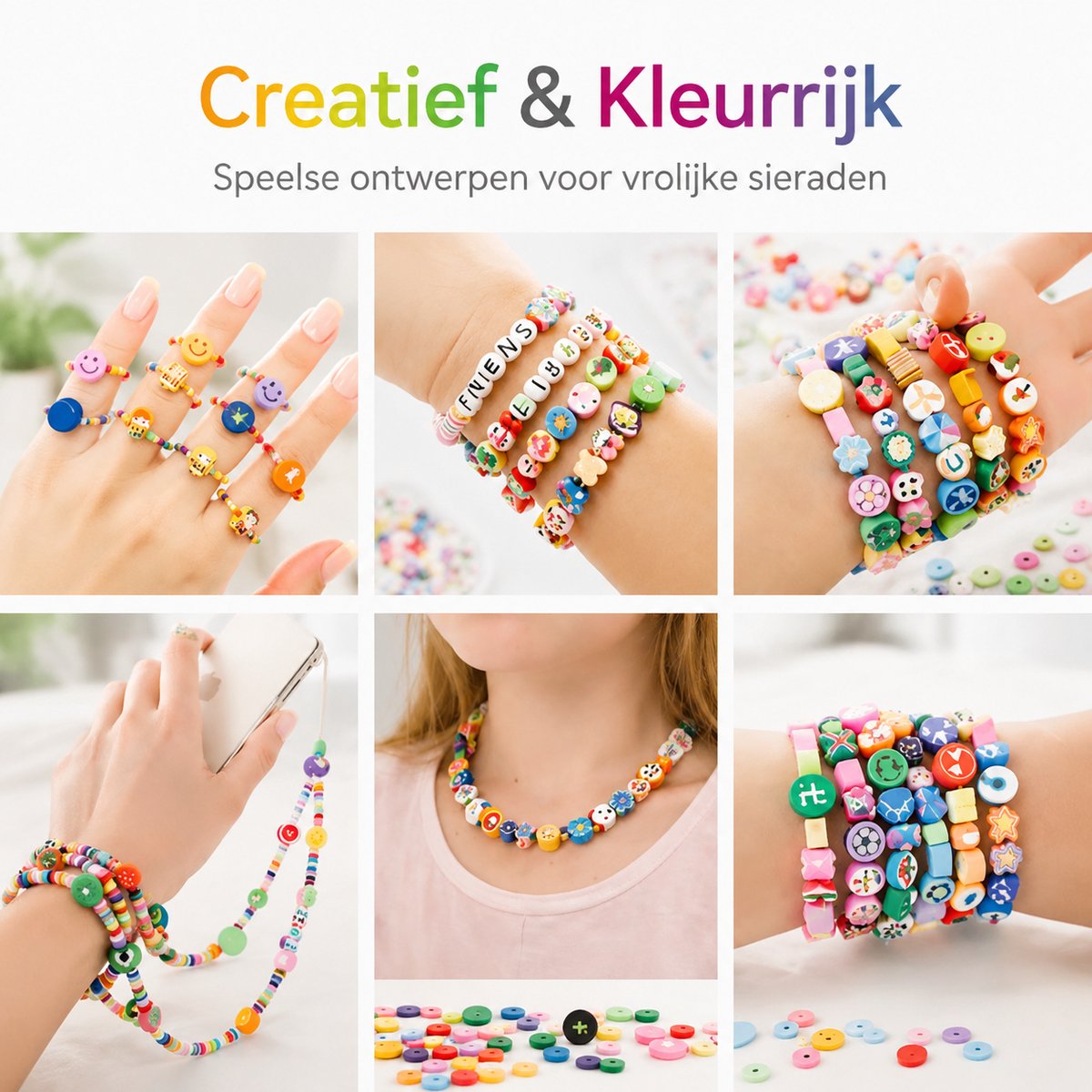 BOTC Sieraden Set - Knutselen meisjes - Armband Maken Set - 1050-Delig - Sieraden Halsketting Maken - 24 Stijl - Cadeau voor Meisjes Kinderen — cadeau in Spellen & Speelgoed - foto 4