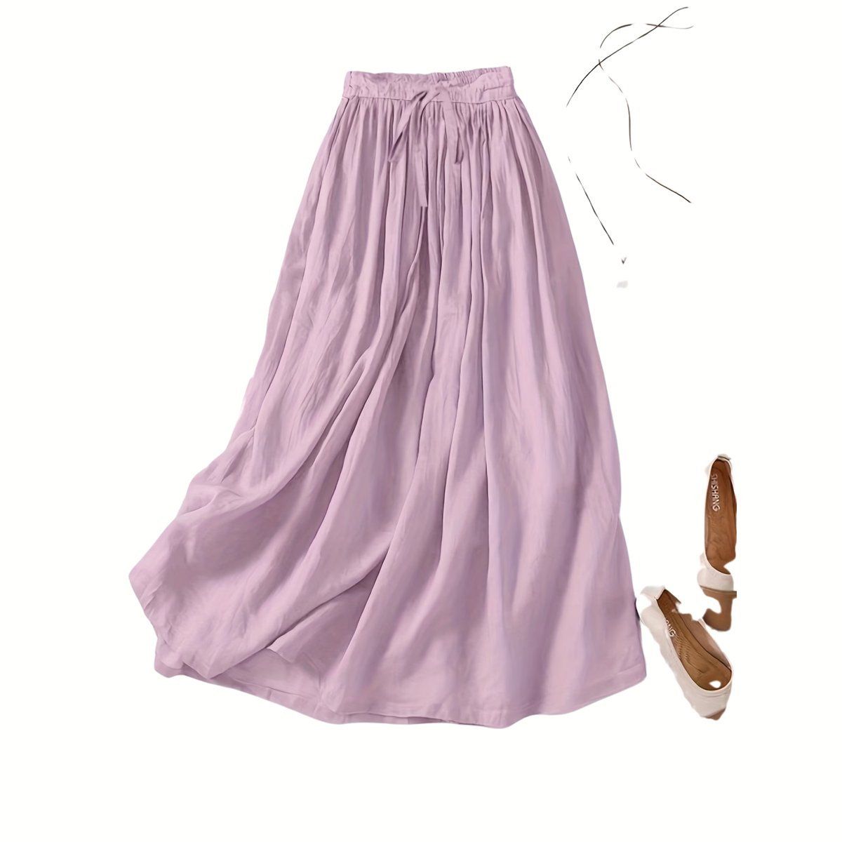 Currero Broekrok Dames Skort Skirts Skirt Rok Midi Korte Broek Culotte Wandelrok Rokje Legging M Roze