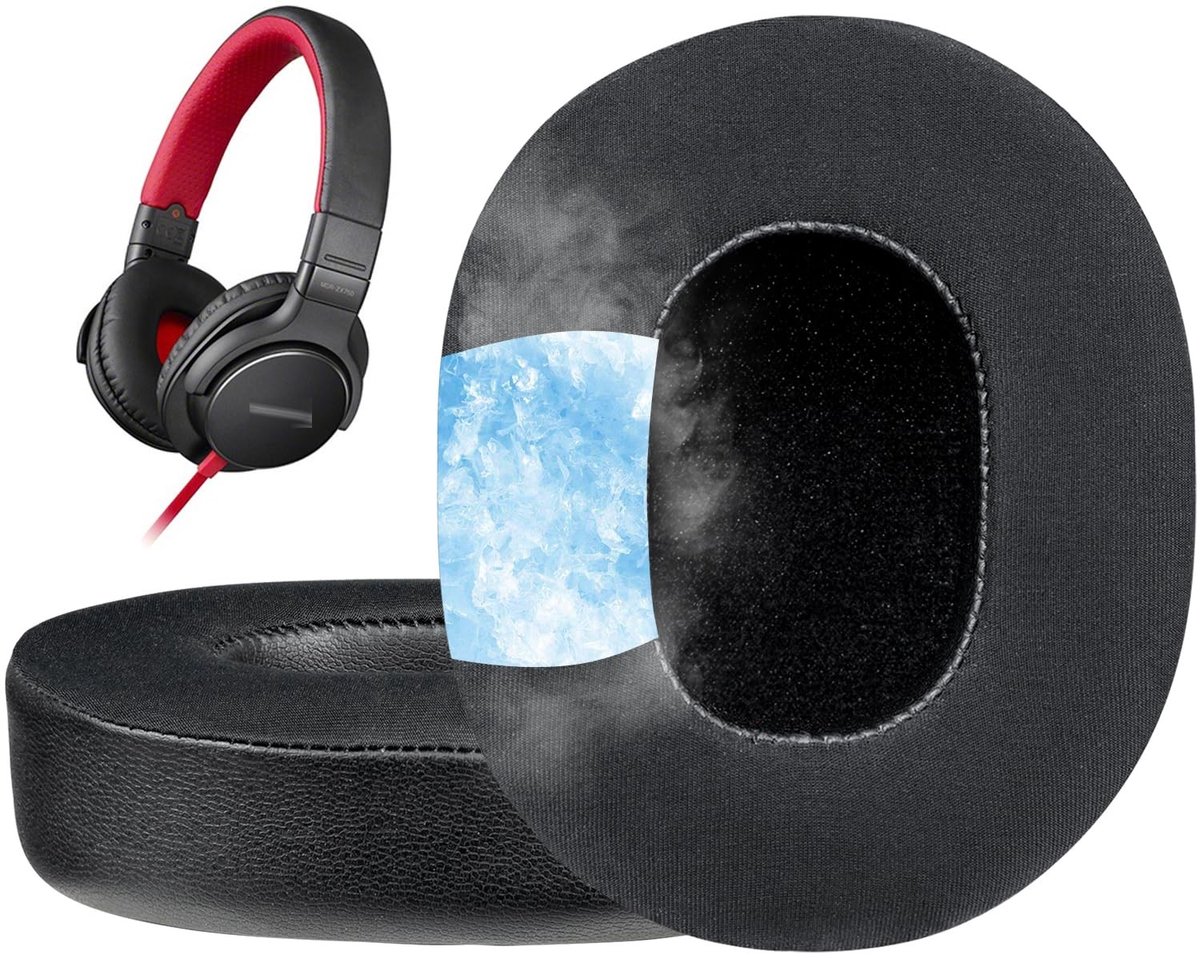 Dailygoods - SOULWIT vervangende koelgel-oordopjes voor Sony MDR-ZX750 (ZX750BN / ZX750AP / ZX750DC), geluidsisolerende schuimoordopjes