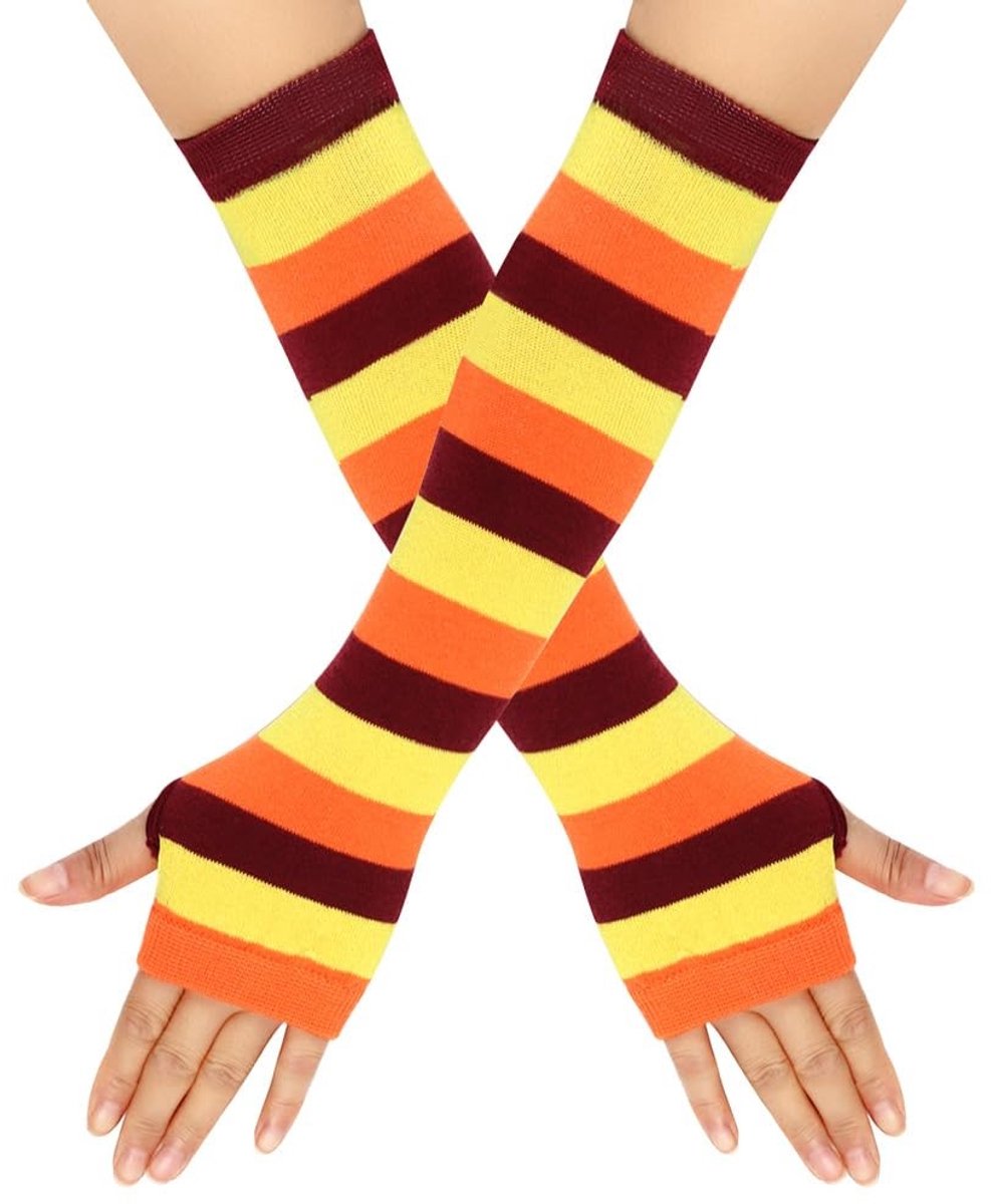 Dailygoods- Vingerloze Handschoenen - Lange Vingerloze Armwarmers - Winter - Dames - Polyester - 31 cm Lang