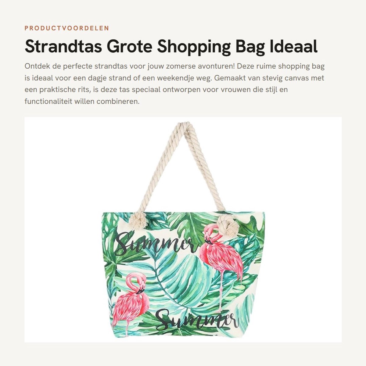Dailygoods- Strandtas XXL Waterdicht - Strandtas met Rits - Rieten Strandtas - Strandtas met Ritssluiting - Strandtas Ibiza - Geschikt voor Vakanties - Shopper
