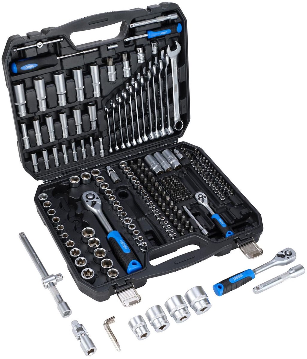 Draper HI-TORQ® 1/4", 3/8" & 1/2 Doppen- & Bitset, 219-delig