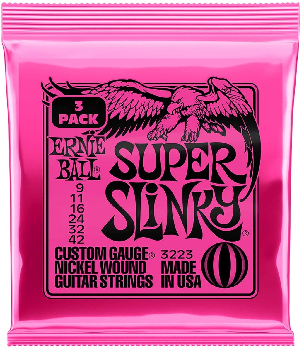 Ernie Ball Super Slinky Electrisch 6stuk(s) Staal Banjo