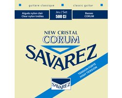 snarenset klassieke gitaar - 500-CJ - New Cristal trebles silverwound Corum hard tension