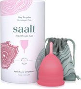 Saalt Menstruatiecup Regular Roze - Herbruikbare Menstruatie Cup van Medisch Siliconen - Tot 12 Uur Bescherming - Duurzaam Alternatief voor Tampons en Maandverband