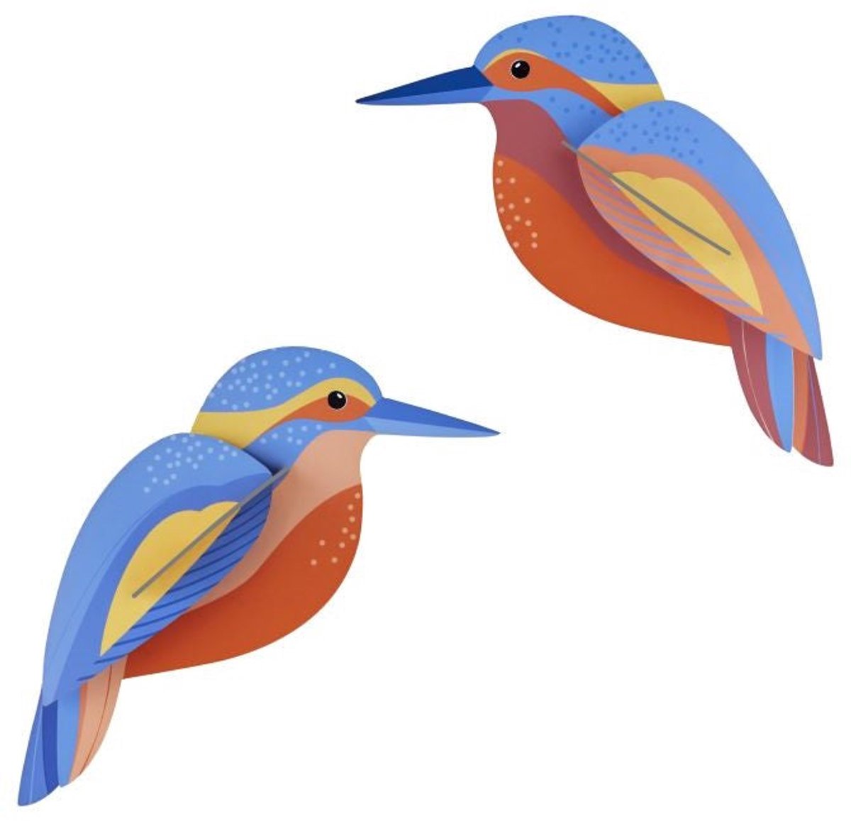 Tuinvogels set/2 - IJsvogels