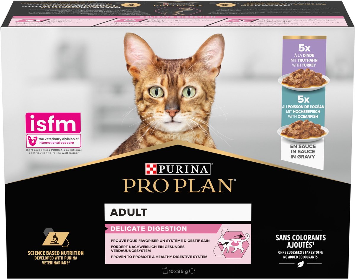 4415 Kattenvoer Purina Pro Plan Delicate Pauw Vis 10 x 85 g