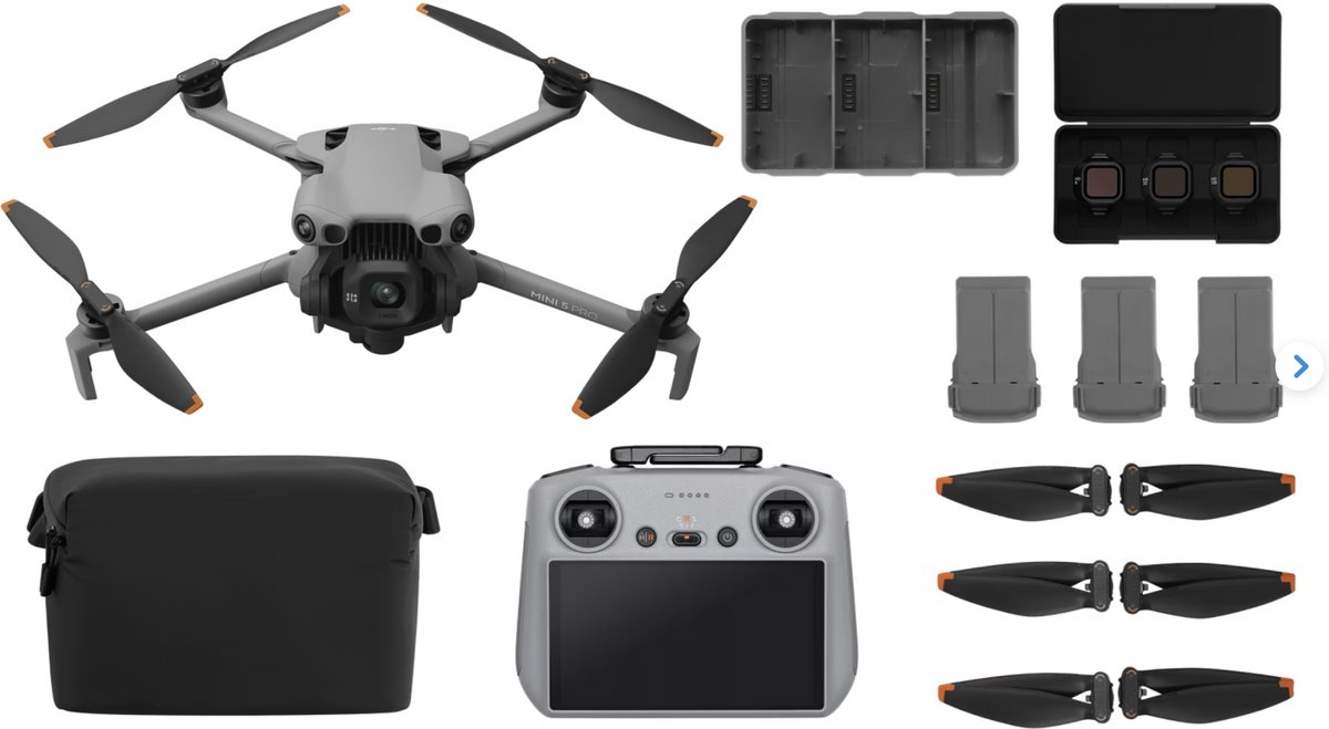 Dji Drone Mini 5 Pro Fly More Combo PLUS Rc 2 Camera's En Video-Opnamekit thumbnail 3