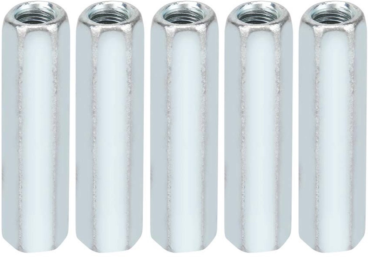 Set van 5 M6×40mm Hexagon Moeren - Draadbevestigingen voor Thuis, Kantoor en Scheepsassemblage