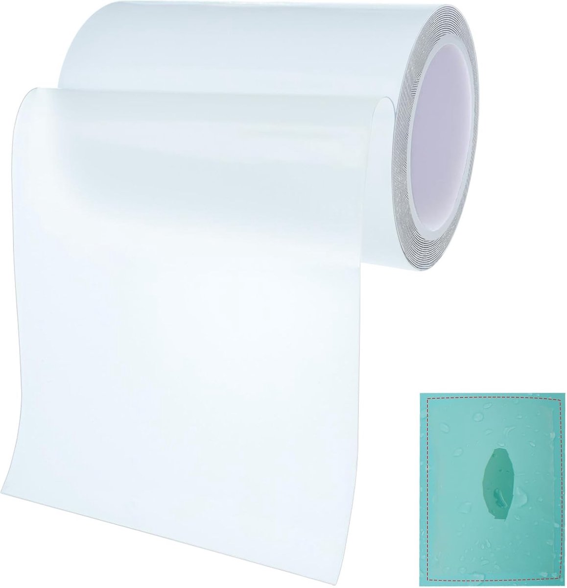 Zelfklevende Reparatietape van 7 ft, Waterdichte Tape voor Tent, Multifunctionele TPU Plakband voor Luchtbed, Opblaasbare Zwemband en Coated Zeil