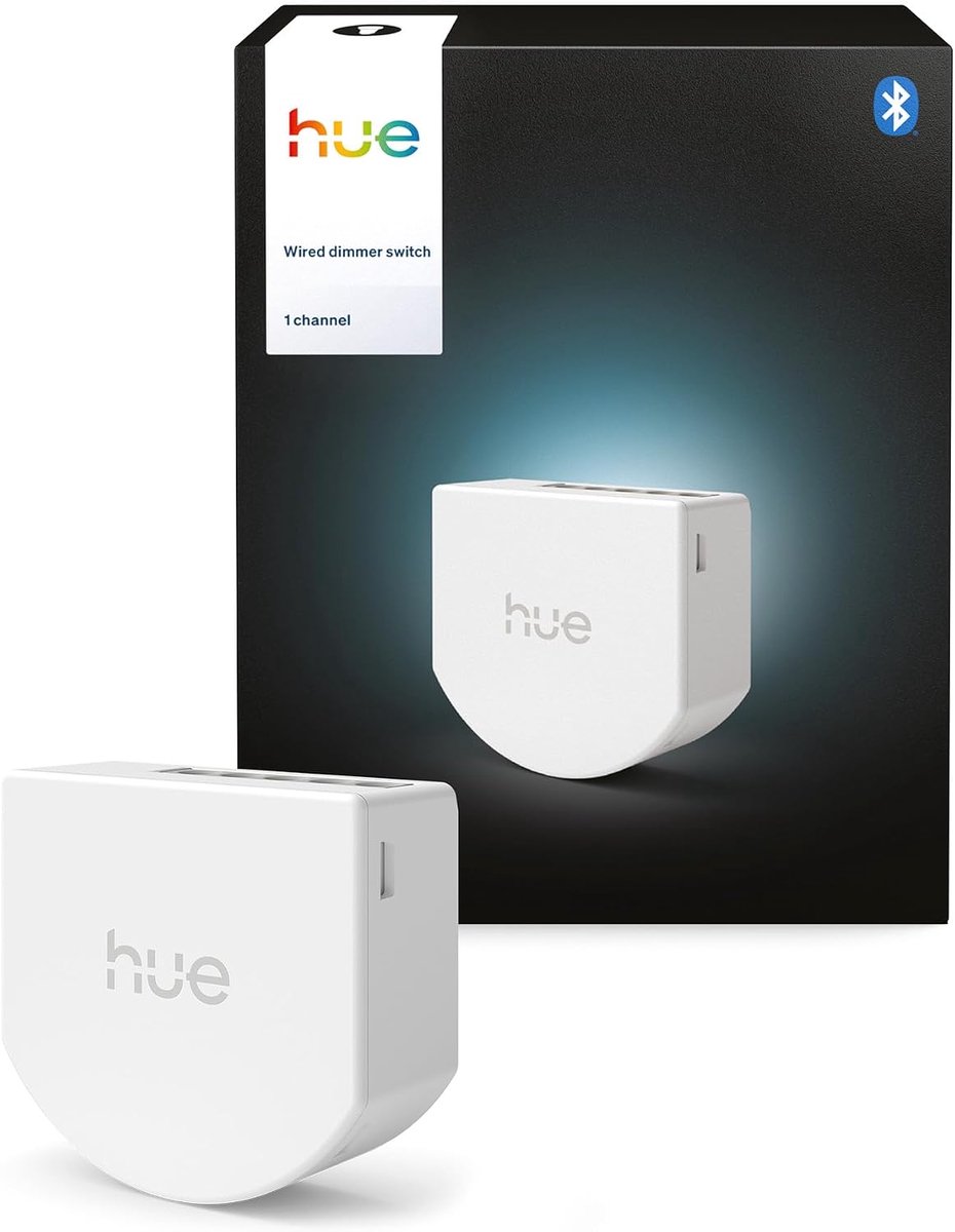SnelShoppen - Bedrade dimmer schakelaar voor niet-slimme lampen, Smart home, Timer en schema's, Betrouwbare verbinding, Werkt met spraakopdrachten, 1-