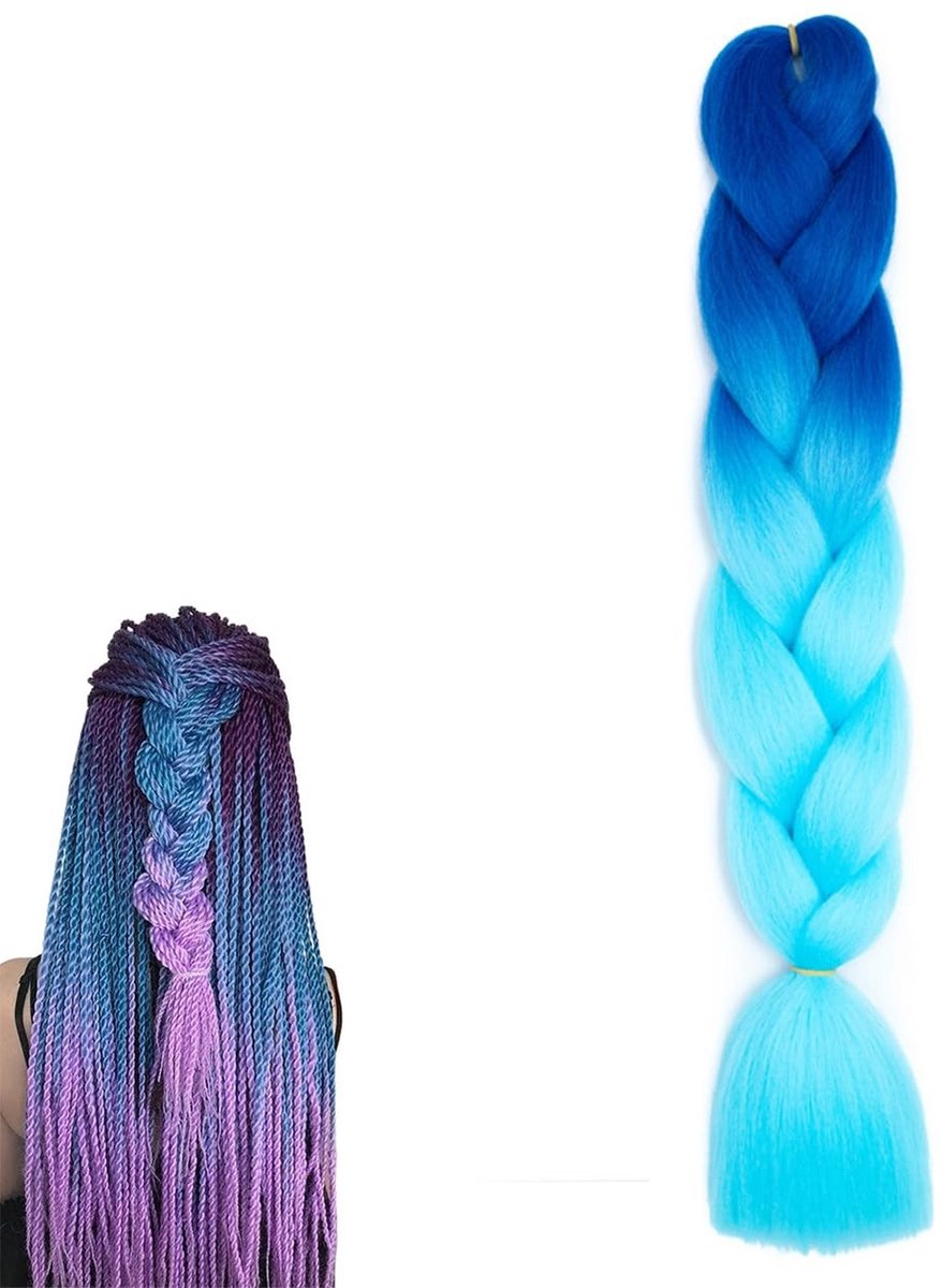 Dailygoods- Haarverlenging Synthetisch - Haarstukje Dames - Kleurrijke Paardenstaart - Haarstukje voor Meisjes - Party Accessoire - Lichtgewicht en Comfortabel - Haarstuk