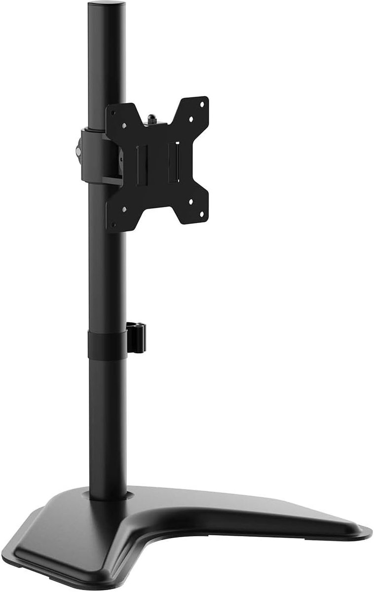SnelShoppen - DT32TSR-283 Monitor/TV Table Holder met Draaibare en Kantelbare Eco Stand tot 10 kg, 17-32 cm, Zwart, Ideaal voor Thuis en Kantoor